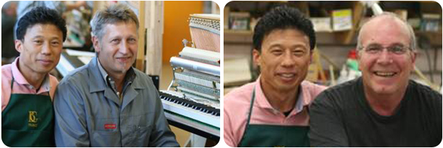 독일 자일러사의 GP 조율 담당과 UP조정 담당자와 기념촬영.